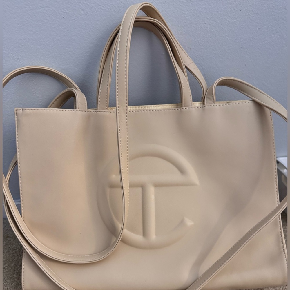 Telfar Bag shopping bag, medium sized, beige